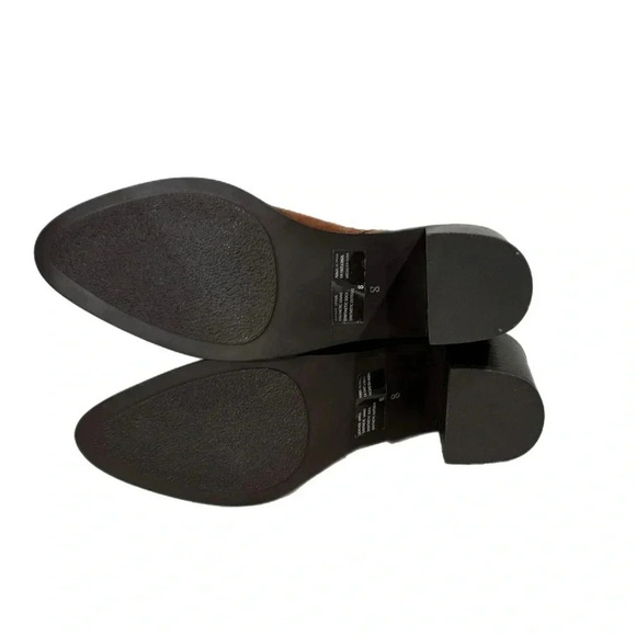 New Seychelles Pretty Little Bird Suede Cognac Brown Boots Fashion Booties Sz 8 - Picture 12 of 16